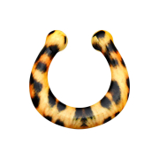 Fake septum with leopard pattern