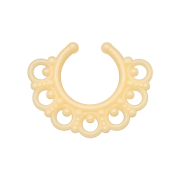 Fake Septum Tribal mit Kugeln ivory