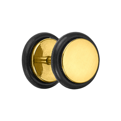 Gold-plated fake plug with O-ring and titanium coating