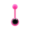 Banana pink with ball and ball crystal black