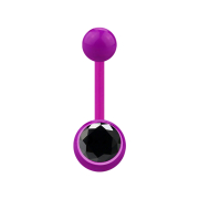 Banana purple with ball and ball crystal black