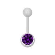 Banana white with ball and ball crystal violet