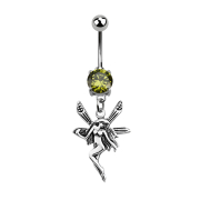 Banana silver with pendant fairy olive