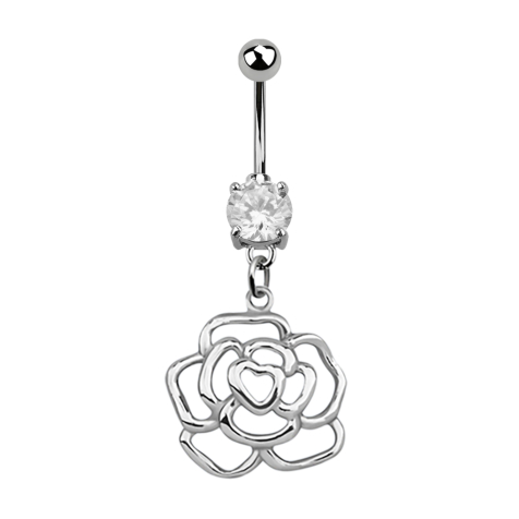 Banana silver with pendant rose silver