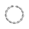 Piercing Ring geflochten silber