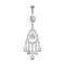 Banana silver with pendant chandelier