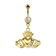 Banana 14k gold-plated with Claddagh pendant