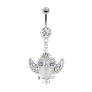 Banana silver with pendant owl silver