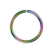 Micro Piercing Ring farbig mit Titanium Beschichtung