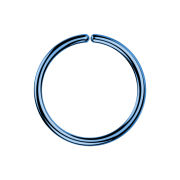 Micro piercing ring dark blue with titanium coating
