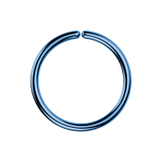 Micro piercing ring dark blue with titanium coating