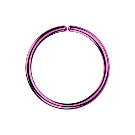 Micro piercing anneau violet avec revêtement en titane