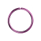 Micro Piercing Ring violett mit Titanium Beschichtung