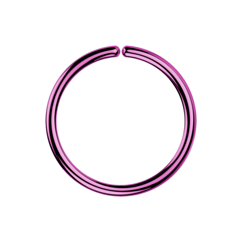 Micro piercing anneau violet avec revêtement en titane