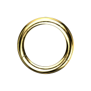 Anneau segmenté doré avec couche de titane