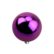 Dermal anchor ball violet with titanium coating