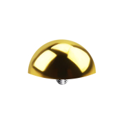Dermal Anchor Half-round gold-plated with titanium coating