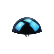 Dermal Anchor Halbrund dunkelblau mit Titanium Beschichtung
