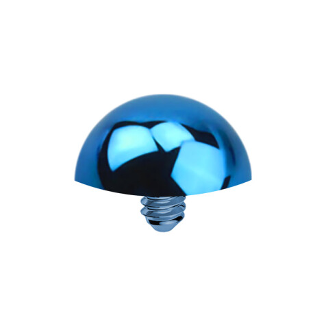 Dermal Anchor half-round dark blue with titanium coating