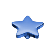 Dermal Anchor étoile bleu foncé avec...