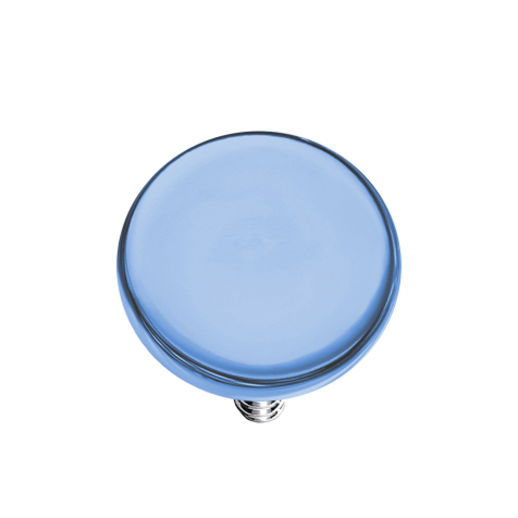 Dermal Anchor lens light blue with titanium coating