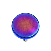 Dermal Anchor lens colored with titanium coating