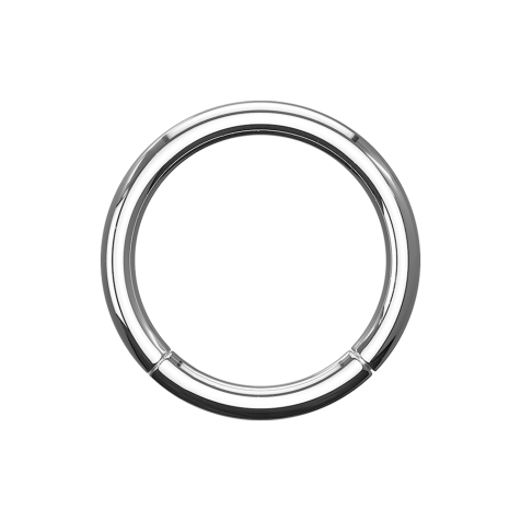 Micro anneau segment pliable argent