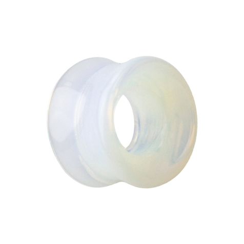 Flared tunnel made from opalite stone