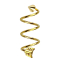 Micro Spirale vergoldet mit Cone und Pfeil