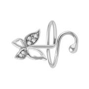 Bague argent avec papillon