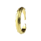 Ring 14k gold-plated feather