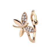 Ring rose gold with butterfly