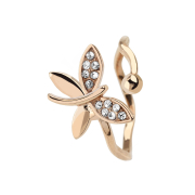 Ring rosegold mit Schmetterling