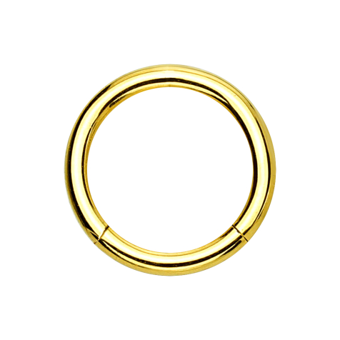Micro segment ring hinged gold-plated