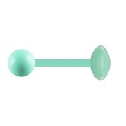 Barbell Supernova pastel green with ball and disk