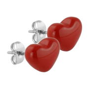 Boucles doreilles Supernova Fire Red Heart