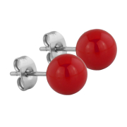 Boucles doreilles Supernova Fire Red Kugel