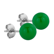 Boucles doreilles Supernova vert boule