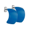 Stud earrings Supernova blue shield