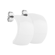 Ear studs Supernova Pure White shield