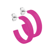 Clou doreille Supernova violet rond plat 5x24