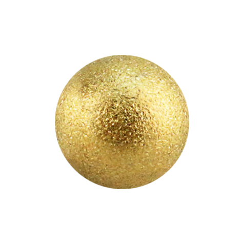 Gold-plated speckled ball