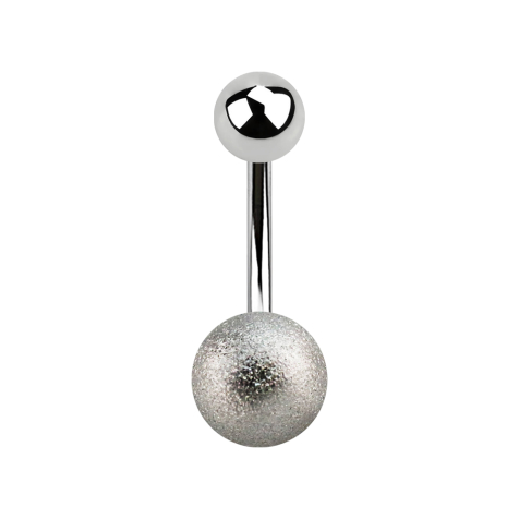 Banana silver with ball and speckled ball
