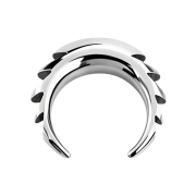 Sickle silver serrated