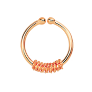 Setto finto con spirale centrale in oro rosa