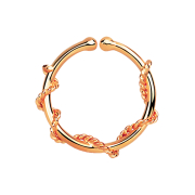 Fake Septum mit Seilwindung langgezogen rosegold
