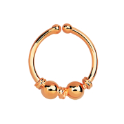 Fake Septum mit kleiner Seilwindung eng und zwei Kugeln...