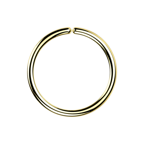 Micro piercing ring 18k gold-plated