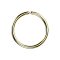 Micro piercing ring 18k gold-plated