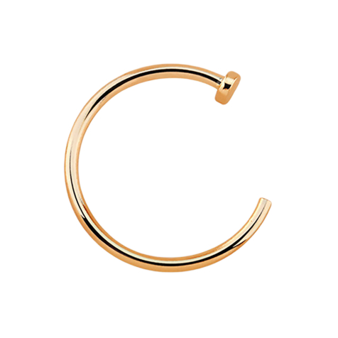 Nose ring open rose gold